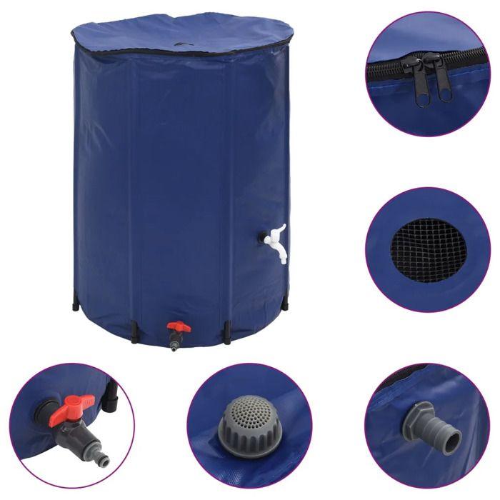 Réservoir d'eau - vidaXL - 1350 L - Pliable - PVC - Avec robinet intégré