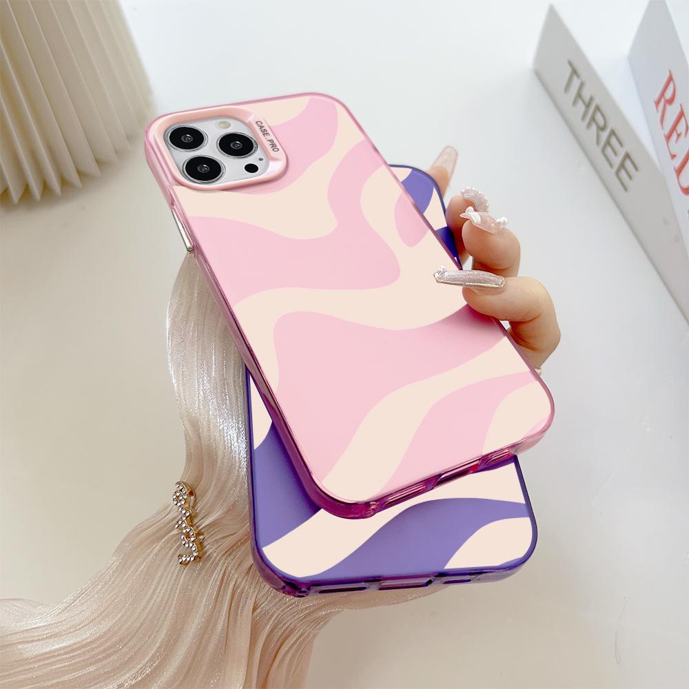 Fashion Colorful Sliver Double Sided Phone Shell Soft Edge Hard Case Full Cover Shockproof Phone Casing for Samsung A16 A55 Xiaomi Redmi 14C Poco C75