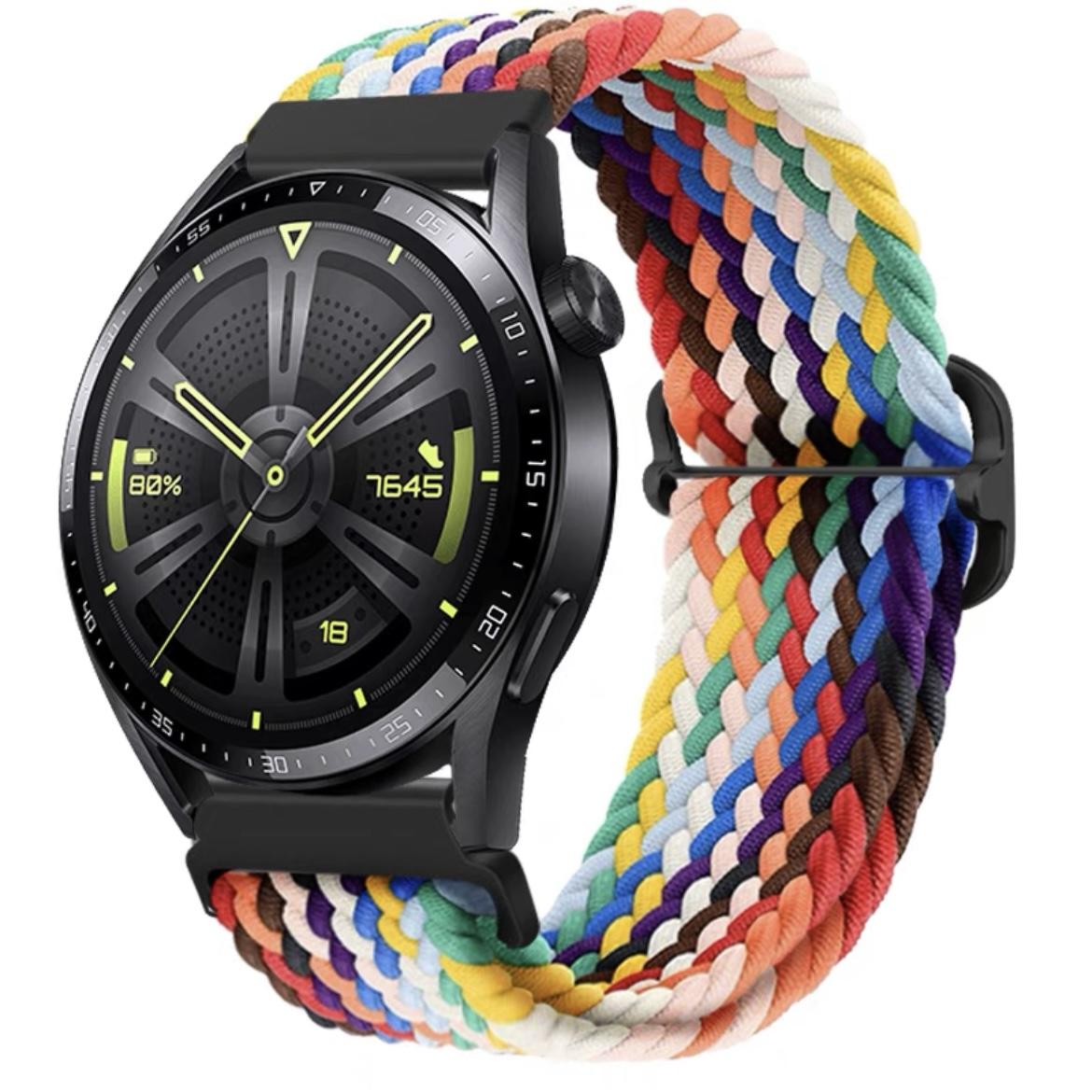 

Ремешок 20мм/22мм для Samsung Galaxy Watch 7/4/5/6/5 Pro/6 Classic/gear s3/active 2 Плетеный браслет Solo loop Huawei GT6 GT5 Pro 2e 3 4 Ремешок Universal 22MM Width