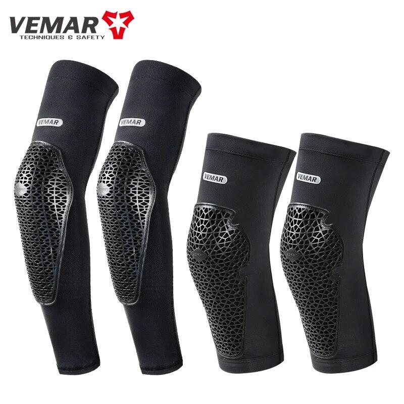

Горячие мотоциклетные наколенники VEMAR Mtb, защита колена/локтя, велосипед BMX DH XL чёрный