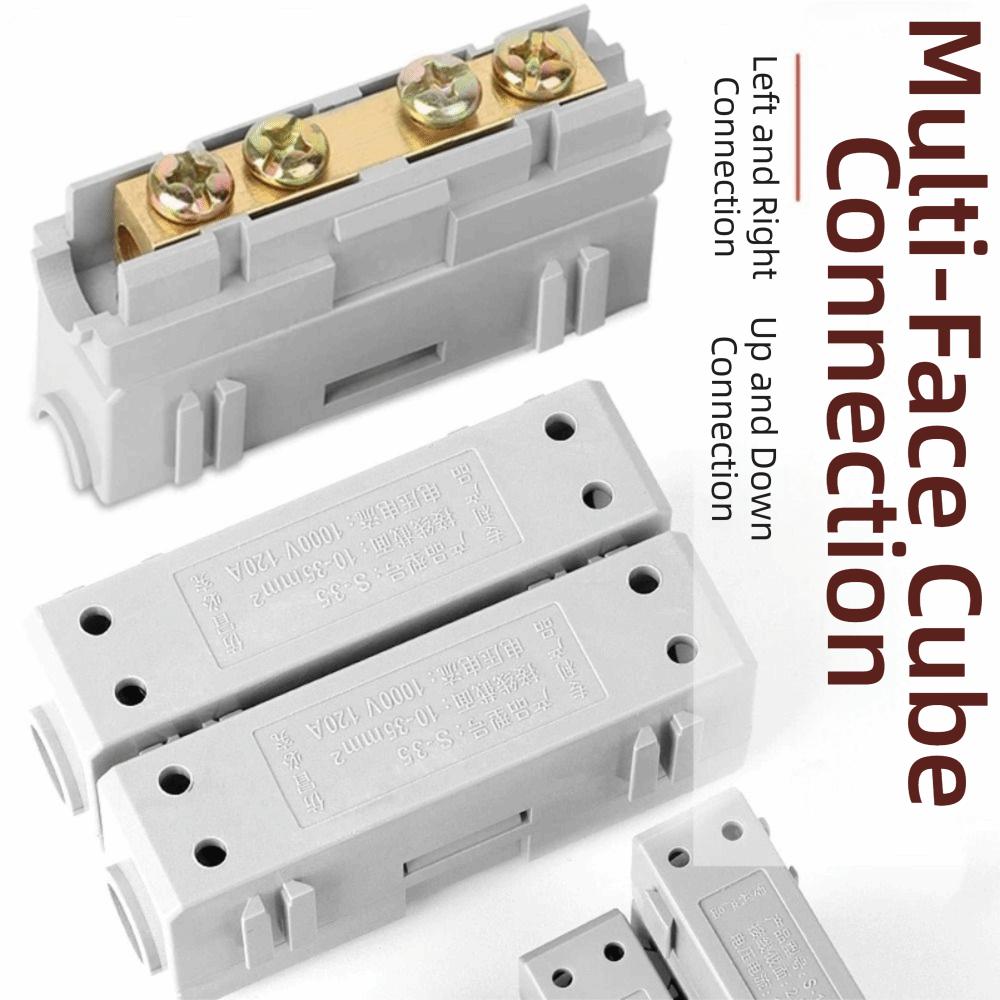 New Spliceable High Power Splitter Brass Reusable Quick Terminal Block Wire Connector Electrical