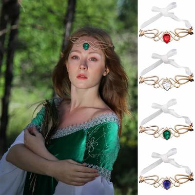 Russian War Goddess Headband Anime Cosplay Metal Ribbon Headband For Men And Women Elf Hair Accessories Photography Props 1pc