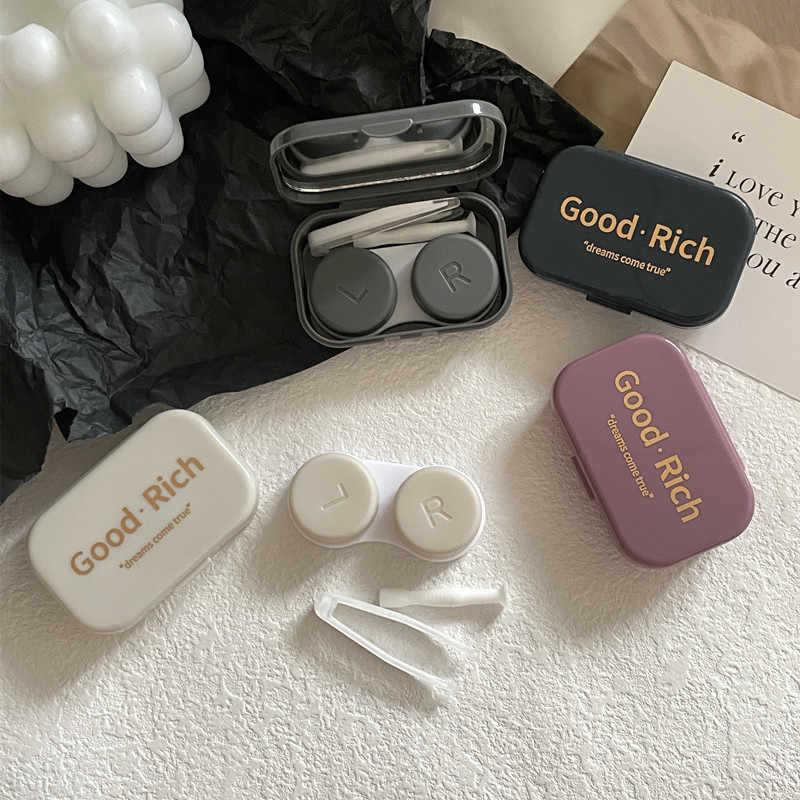 Portable Minimalist Contact Lens Case with Mirror