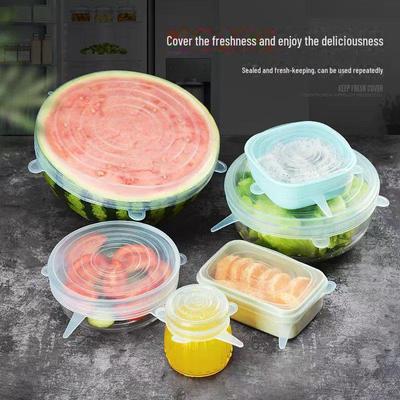 Silicone Food-Grade Bowl Sealing Lid - Fresh-Keeping Universal Kitchen Cover