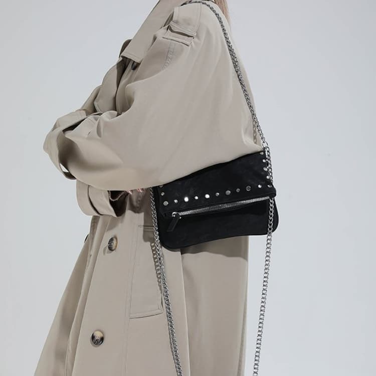 Rivet chain bag women's shoulder messenger bag