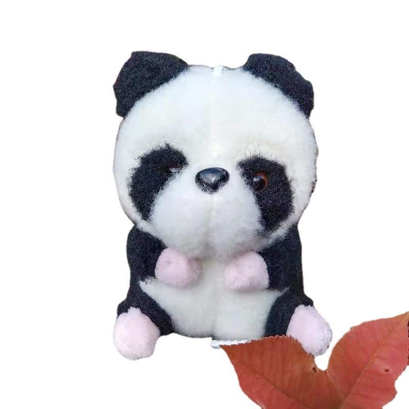 Animal Charming Plush Keychain With Adorable Cow And Panda Design Perfect Gift