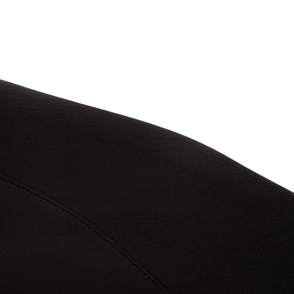 Li-Ning Comfortable Loose Fit Drop Shoulder Simple Versatile Solid Color Crew Neck Pullover Sweatshirt Women Sweatshirt Black AWDV508-5