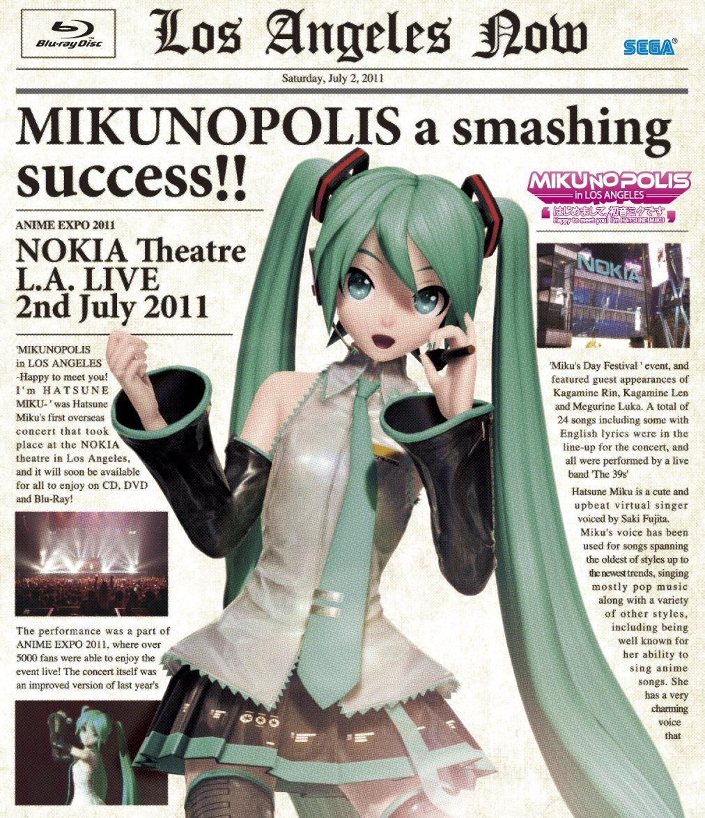 

MIKUNOPOLIS in LOS ANGELES Hajimemashite, Hatsune Miku Desu [Blu-ray]