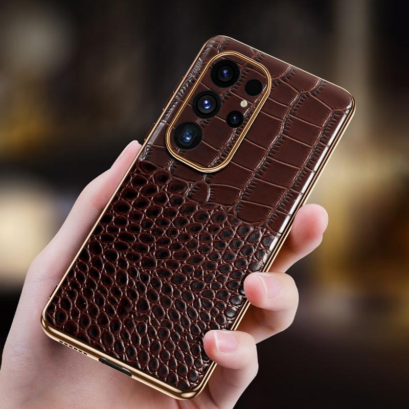 Originální pouzdro na telefon z hovězí kůže pro Samsung Galaxy S 24 S24 Ultra Luxury Back Cover