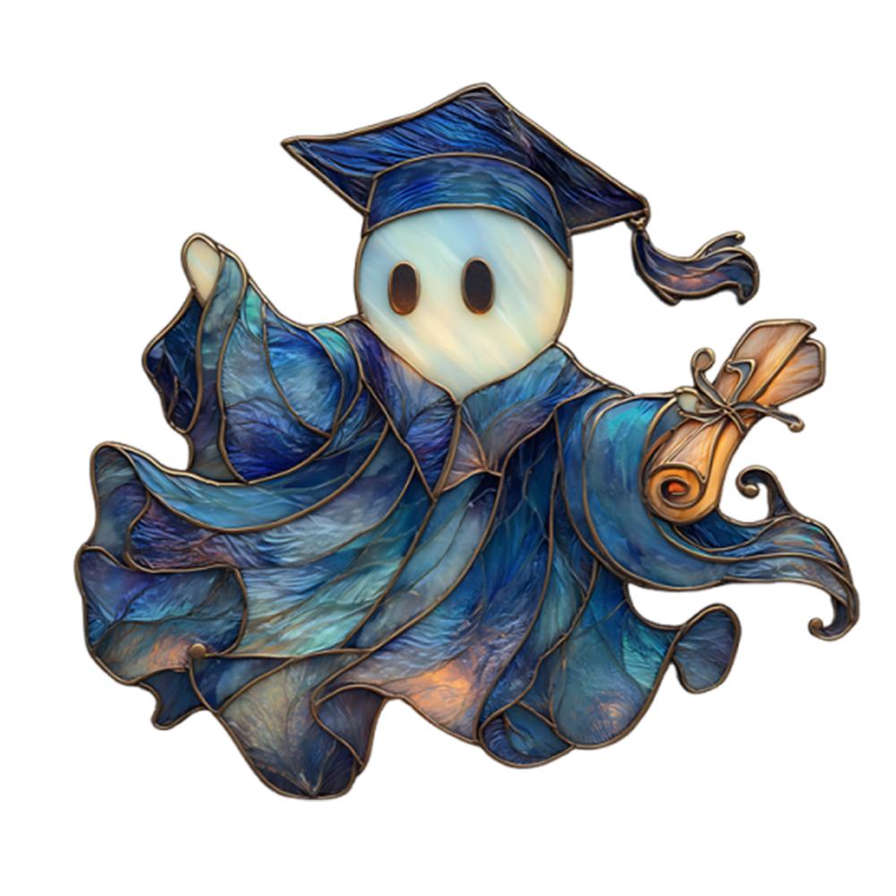 

Halloween 2D Flat Acrylic Pendant Wear Resist Cartoon Ghost Acrylic Plaque Multi-Purpose Window Hanging Ornament Wall Decoration