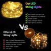 LED String Lighs Battery USB Powered Outdoor Copper Wire Fairy Lights Christmas Garland For New Year Party Home Wedding Garden Decoration