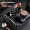 ABS Italian Coffee Machine Handle Square Tamping Stand Drawer-Type Powder Distribution Tool Multi-Functional Storage Base