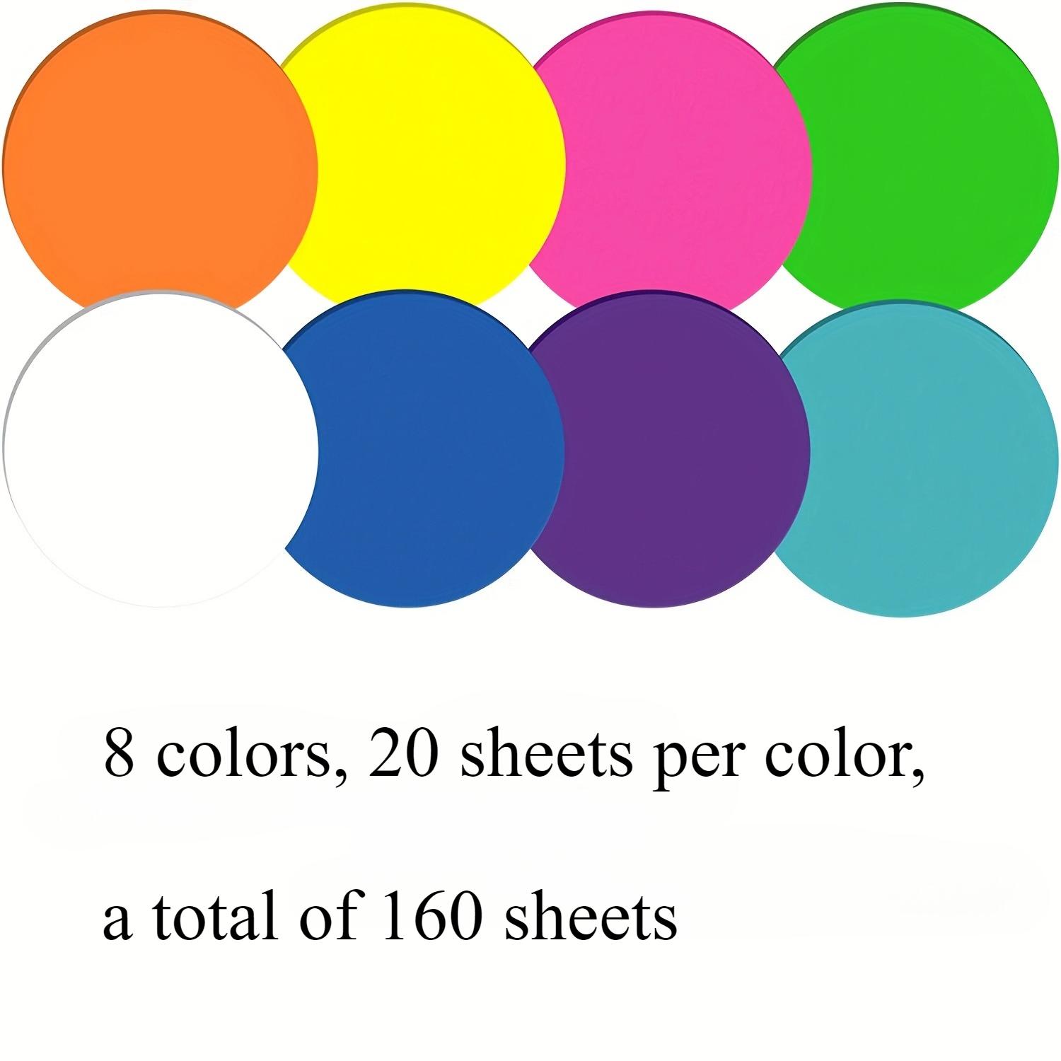 

160 Sheets Colorful Transparent Sticky Notes, Cute Round Clear Tabs, Book Markers Page Flags for Journal Office School Supplies
