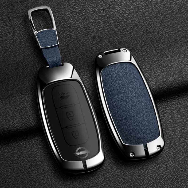 Zinc Alloy Car Key Case For Nissan Versa Maxima Rogue Armada Sentra Qashqai X-Trail 2/3/4/5Buttons    Accessories