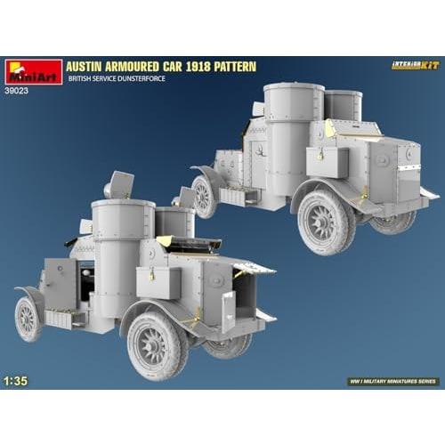 Miniart 1/35 British Austin Armoured Car 1918 Dunsterforce Interior Kit Plastic Model Kit MA39023