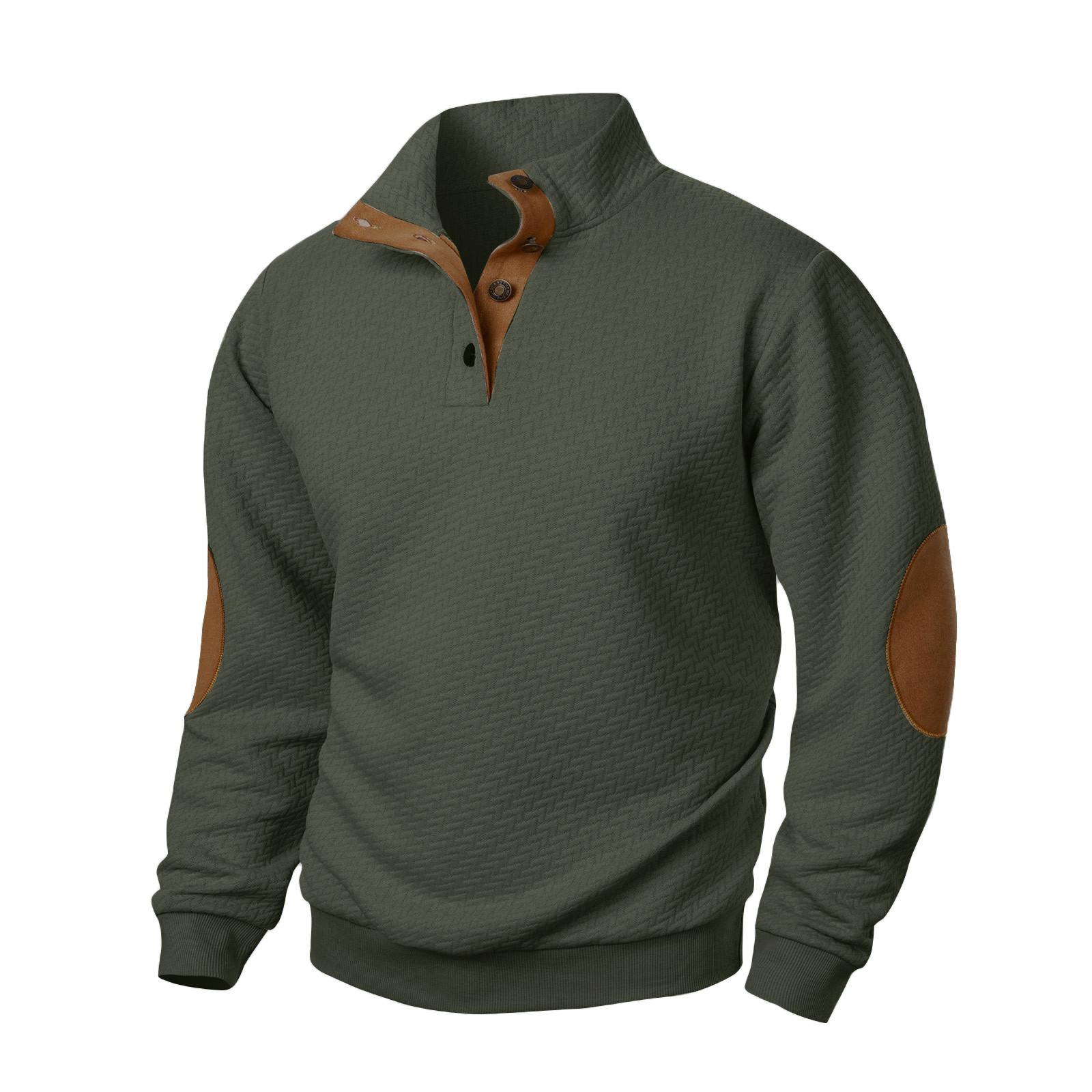 Мужская толстовка с воротником-стойкой на открытом воздухе, повседневные свитера, топы L