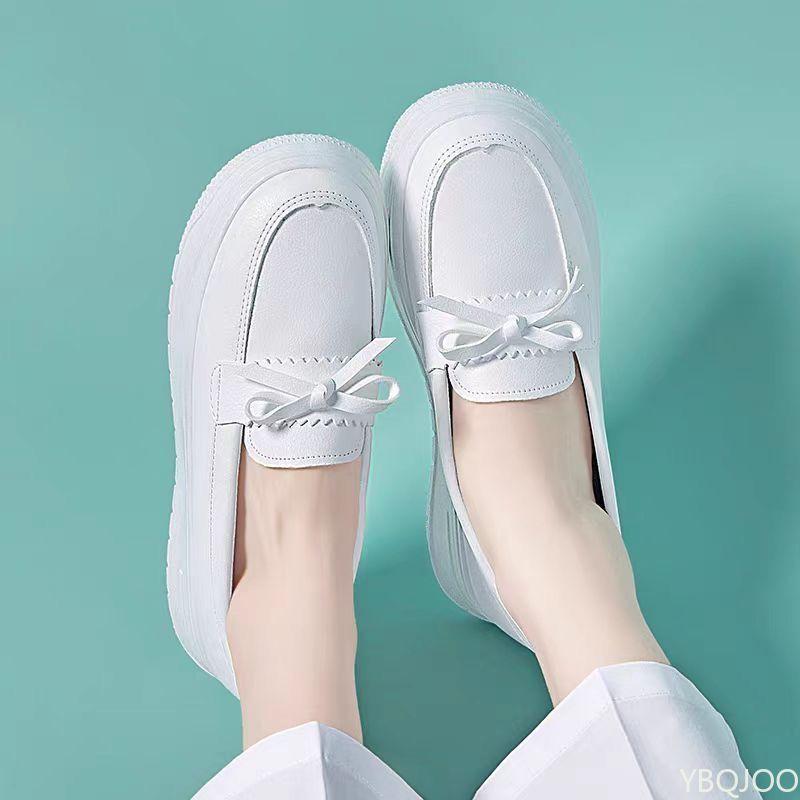 Fashion Summer Nurse Women's Soft Sole Breathable and Non Tiring Foot Deodorizer Comfortable Anti Slip Height Increasing Work Shoes