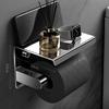 LISM Stainless Steel Toilet Paper Holder with Phone Shelf