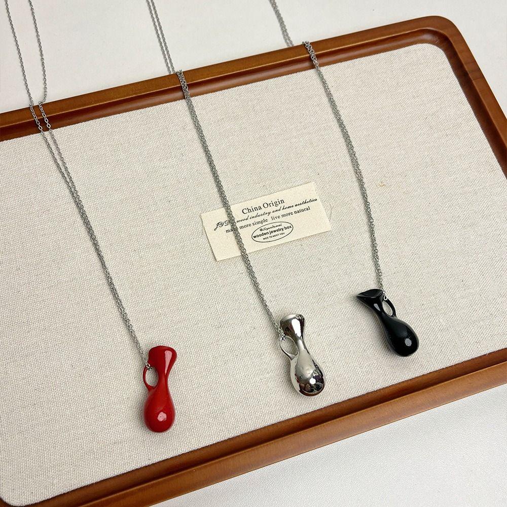 Jewelry Accessories Water Bottle Necklace Silver Color Sweater Chain Accessories