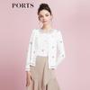 PORTS Women's Jacquard Knit Cardigan