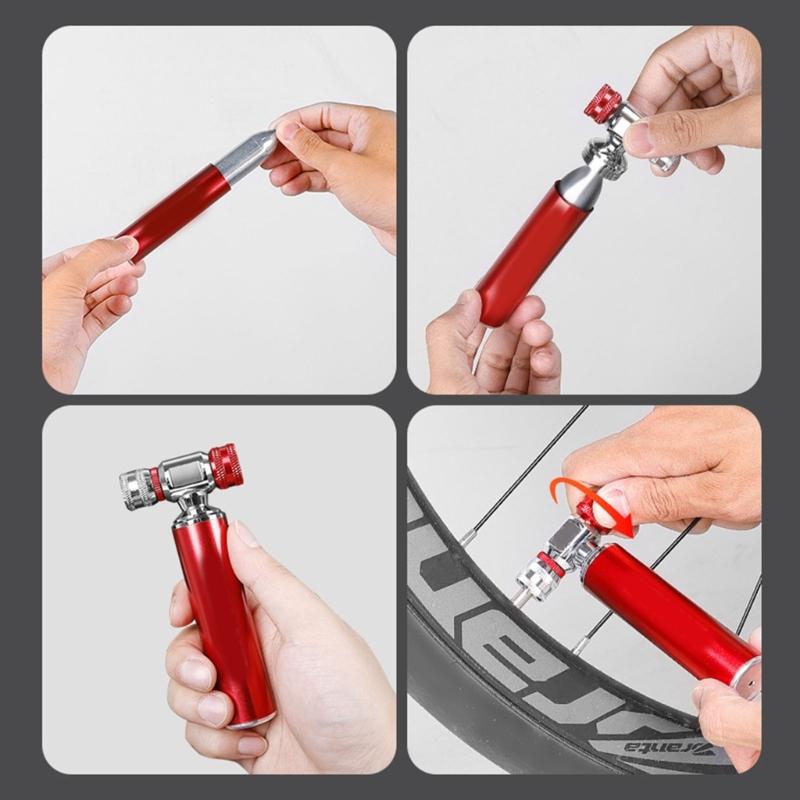 Small Bike Pump Portables Pumps Bicycles Motorcycle Tire Pump Compacts Pump for Road Bike