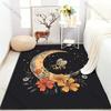 Bee and Moon Divination Print Carpet for Living Room Bedroom Bedside Sofa Table Floor Mat  Large Size Home Area Rug Decoration