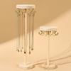Fashionable Adjustable Sturdy Wood Necklace Holder Creative Jewelry Display Stand Portable for Space Saving Storage
