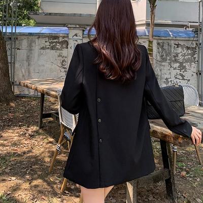Classic British Style Loose and Slimming Women's Suit Jacket for Spring and Autumn