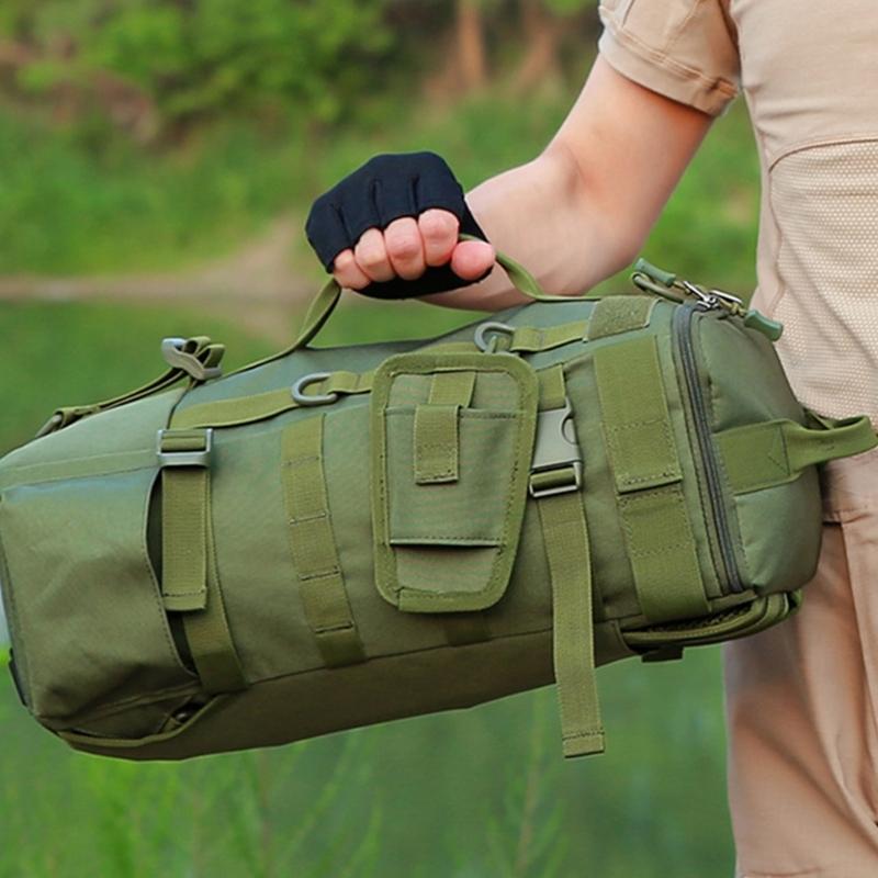 Fishing Backpack, Fishing Bag Fishing Tackle Backpack Fishing Rod Holder Bag Watertight Tackle Bag Shoulder Slings Bag