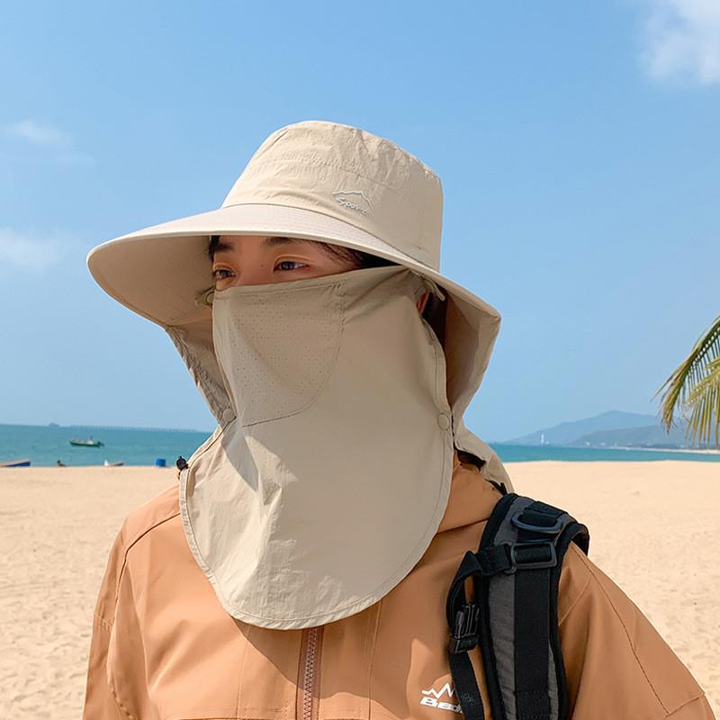 Summer Sun Protection Fisherman Hat With Large Brim For Outdoor Fishing And Hiking