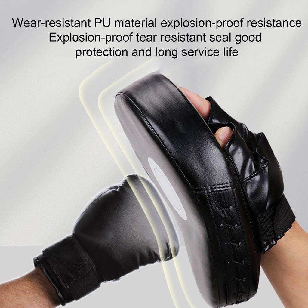 Curved Boxing Hand Target PU Leather Curved Punching Mitts Breathable Boxing Mitts Boxing Focus Pad for Martial Arts Training