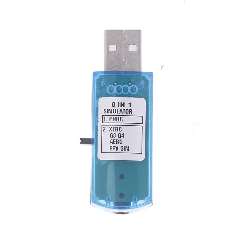 8 i 1 USB Flysimulator Datamaskin Flysimulator For Xtr5 Fms G4 Fpv Fly Helikopter Kontroller