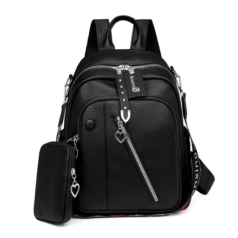 Damen Rucksack aus weichem Leder Vintage Reiserucksack