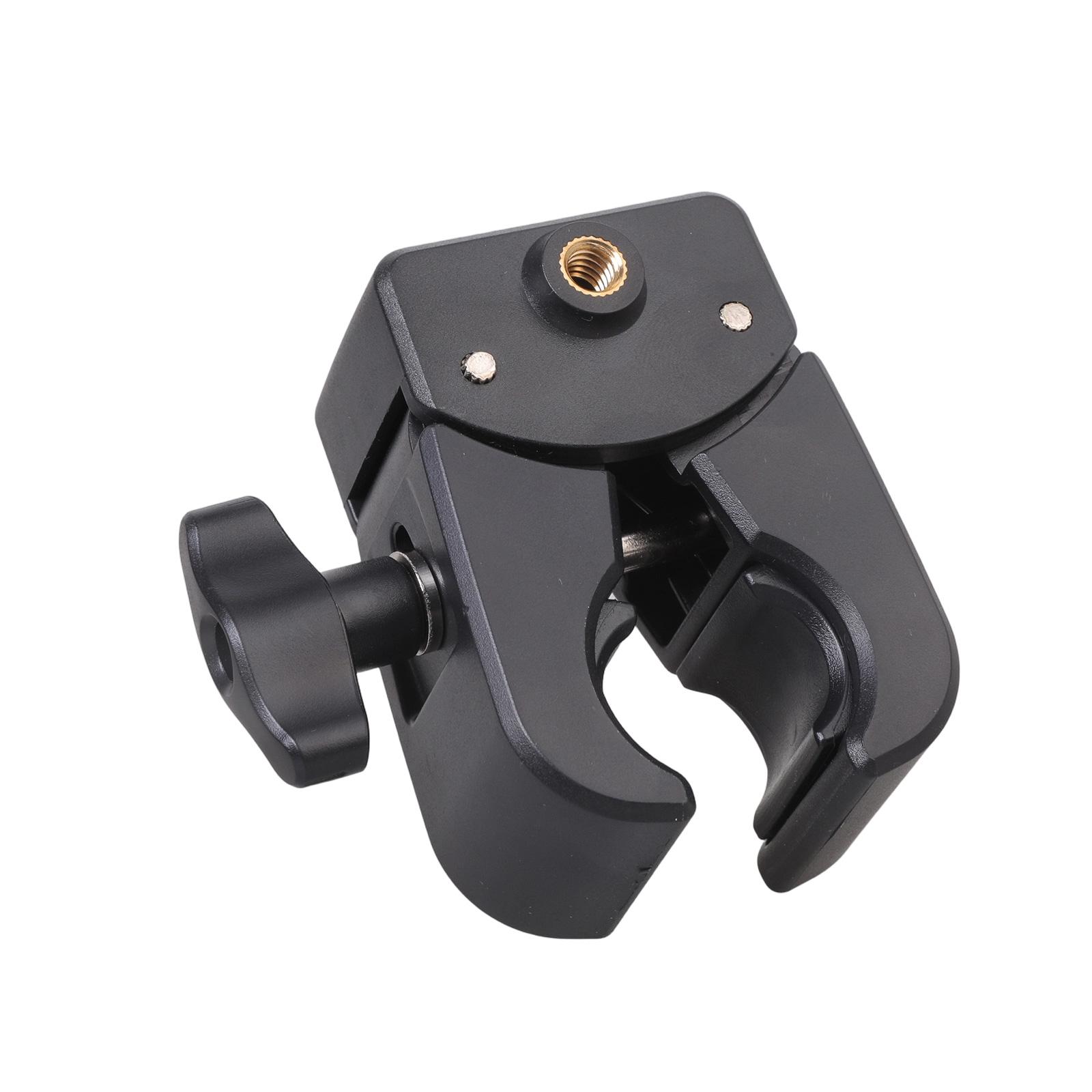 

Clamp Mount Double 1/4 Female Thread For Action Cameras Smartphones Tablets On Round Tubes From 15mm To 50mm Diameter 1