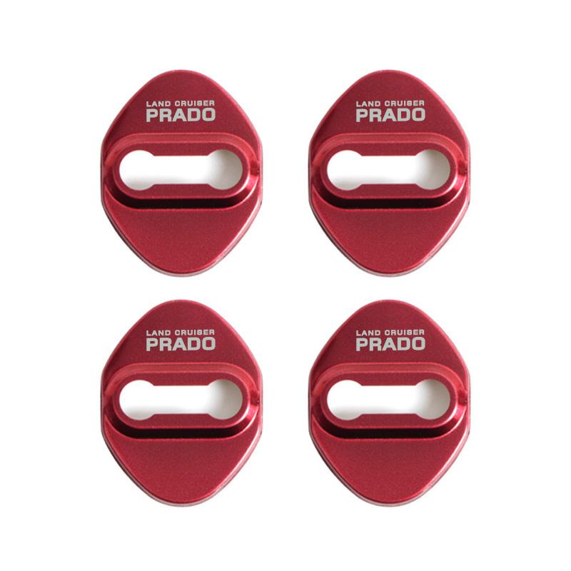 Door Lock Decoration Protection Cover flags emblem case for Toyota prado 120 fj150 land cruiser 80 accessories car styling