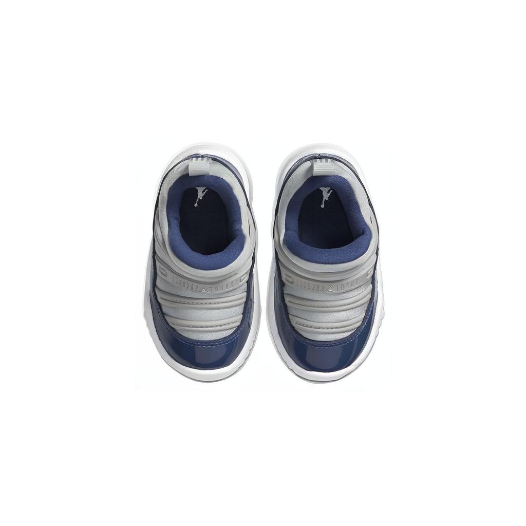 Jordan 11 Retro Little Flex TD Toddler Grey Blue Sneakers BQ7102-007