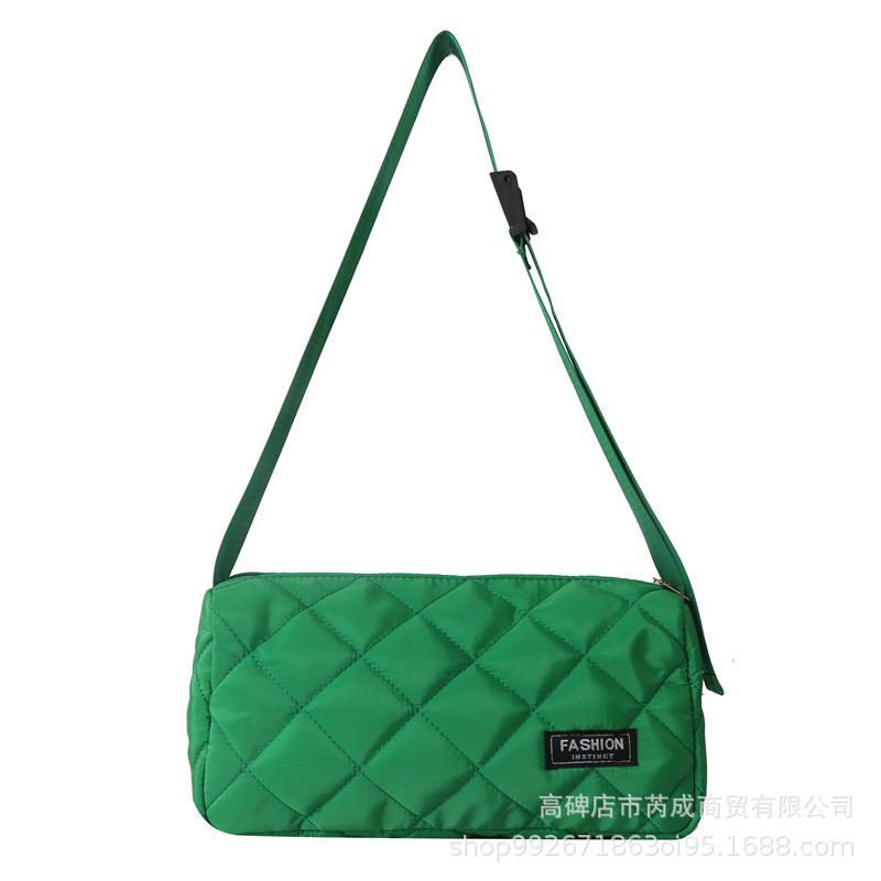 Stylish Oxford Cloth Tote Bag For Women With Quilted Design And Zipper Closure