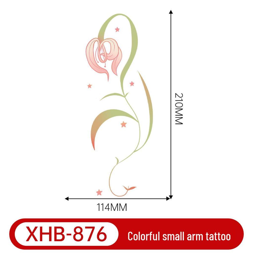 Colorful Butterfly Tattoo: Long-lasting, Waterproof, Semi-permanent Arm Art for a Fresh, Cool Look