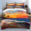 Sunset, ocean, palm trees. Bedding sets Duvet cover sets Duvet covers Pillowcases(1 * Duvet Cover 2 * Pillowcases without duvet insert)