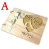 1PCS Wedding Decroation Guest Book Wooden Tree  DIY Craft Album Scrapbooking Picture Album 20 Pages LS