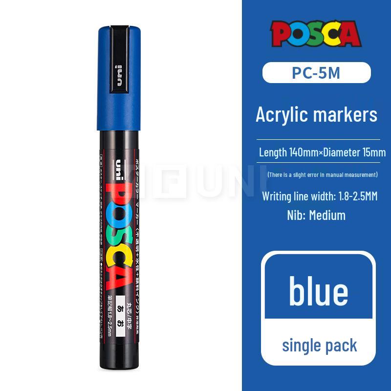 Mitsubishi UNI POSCA PC-5M Weißer Farbe-Marker für Poster - Kontaktieren Sie den Kundenservice für große Mengen