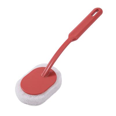 Scrub Brush Sponge Head Long Handle Cleaning Brush for Cleaning Bathroom Wall Bathtub Floor Dark