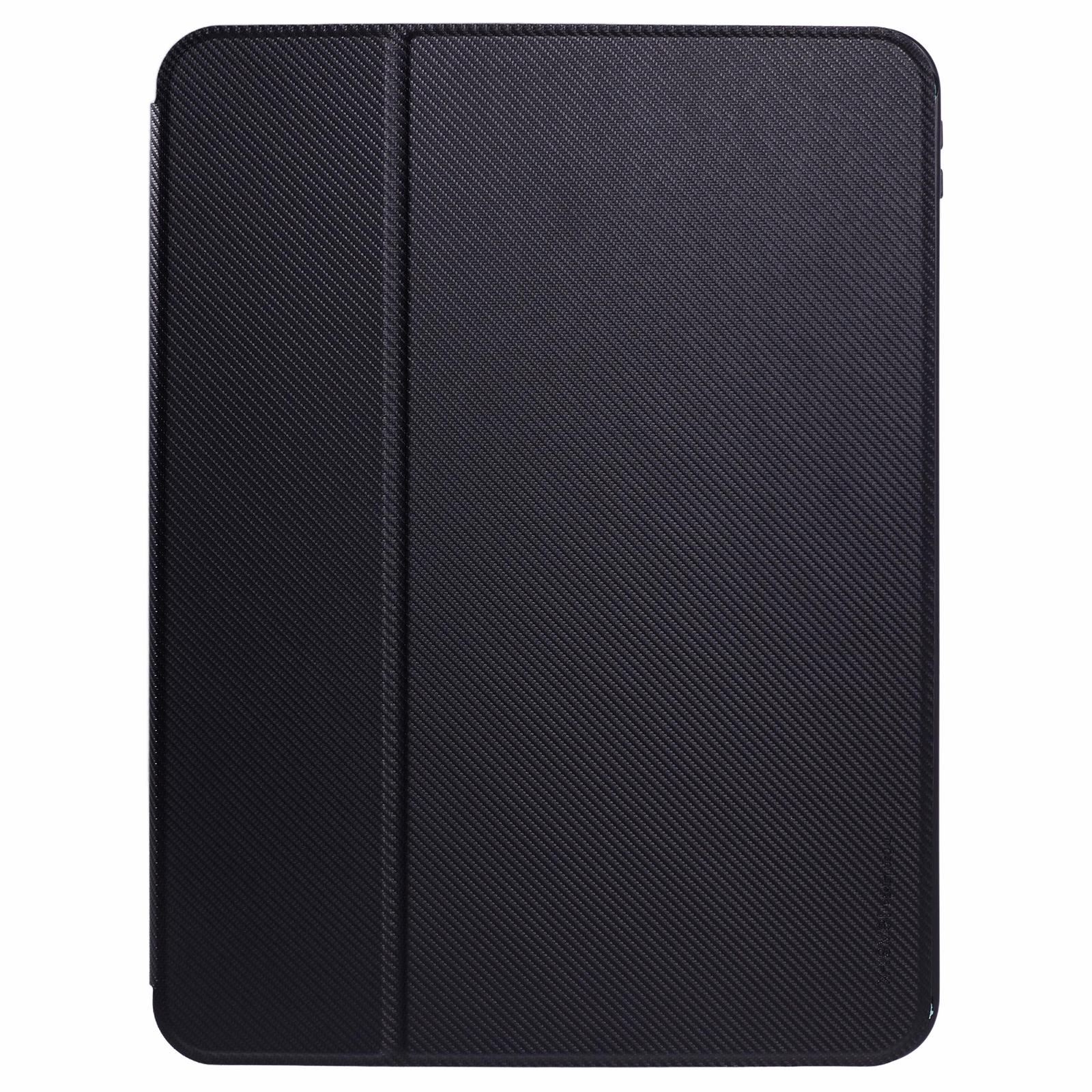 

X-LEVEL For iPad Air 13 (2025)/(2024) Case Carbon Fiber Texture Leather Tablet Cover with Stand Pen Holder Black