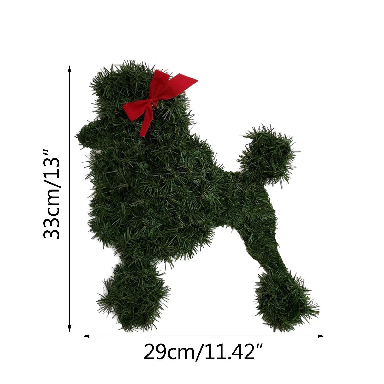 

Handmade Christmas Wreath Ornaments Indoor Outdoor New Year Xmas Tree Decor Doberman Labrador Dog Cat Wreath Pendant