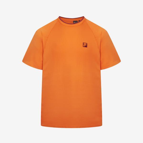 

Бесшовная футболка с круглым вырезом Fila Center Court ORANGE/090