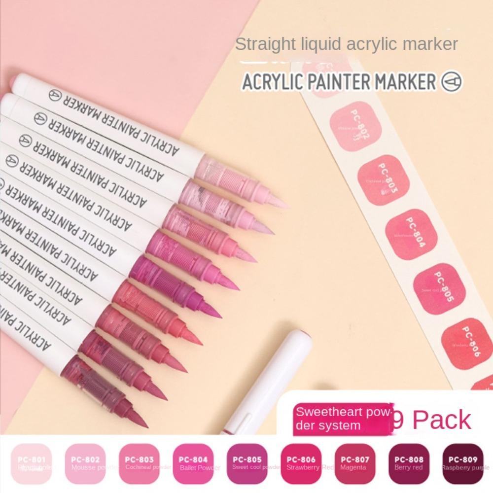 

9 цветов акварельные ручки тонкий наконечник маркер ручка на водной основе кисть цветной маркер школьная белая доска style J