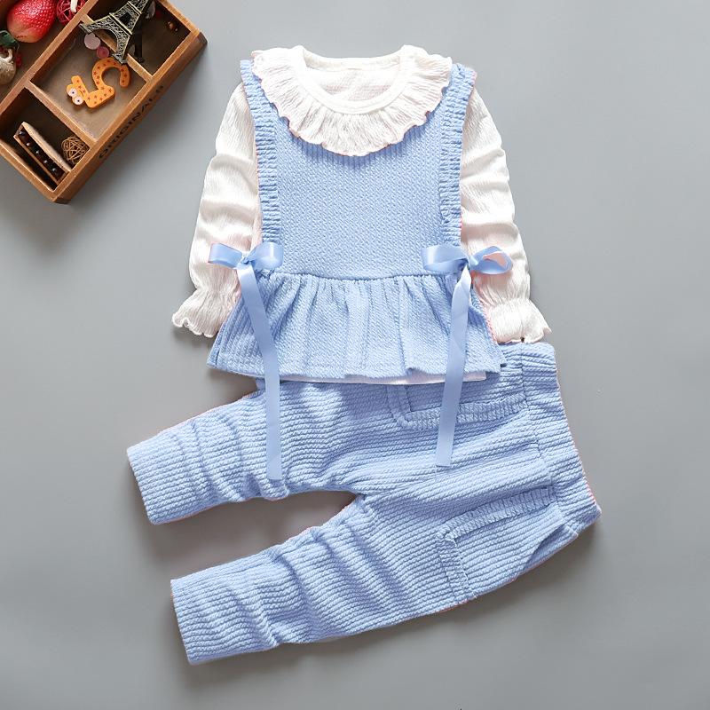 Girls Spring Autumn Clothing Set Kids Two Piece Outfit Baby Casual Sportswear Tracksuit For Toddler Children