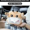 Niedlicher Plüsch Cartoon Auto Taschentuchbox Halter Tiere Serviette Papier Auto Tragbare Box Mehrfunktionale Dekoration Autozubehör