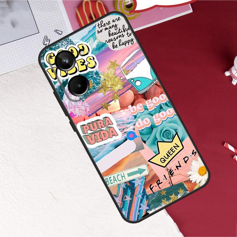 Beach Vibes For Realme C75 C71 C55 C53 C67 C61 C33 C63 C51 C65 GT7 15 Pro 10 11 12 13 14 Pro Plus Case