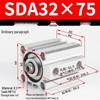 SDA Series Pneumatic Cylinders: Sizes 12 to 100mm, Stroke 35 to 90mm